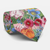 Cravate Motif du jardin des fleurs printanières (Roulé)