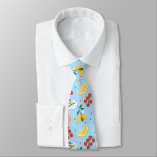 Cravate Motif du marché de fruits de mer méditerranéens (5