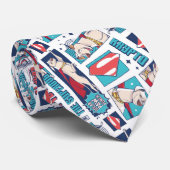 Cravate Motif du panneau de dessin Krypto (Roulé)