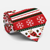 Cravate Motif du pull de Noël Otter (Roulé)
