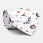 Cravate Motif Éffrayant de la sorcière blanche (Roulé)