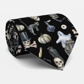 Cravate Motif Éffrayant Halloween (Roulé)