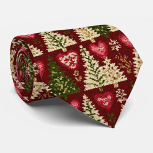 Cravate Motif élégant d'arbre de Noël