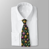 Cravate Motif élégant de boules de Noël (Attaché)