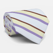 Cravate Motif élégant en diagonale rayures pastel (Roulé)