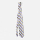 Cravate Motif élégant en diagonale rayures pastel (Dos)