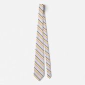 Cravate Motif élégant en diagonale rayures pastel (Devant)
