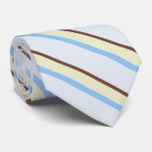 Cravate Motif élégant en diagonale rayures pastel (Roulé)