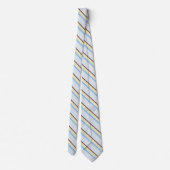 Cravate Motif élégant en diagonale rayures pastel (Dos)
