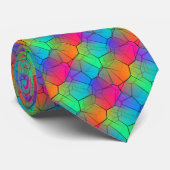 Cravate Motif élégant Rainbow (Roulé)