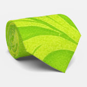Cravate motif élégant vert citron (Roulé)