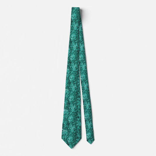 Cravate Motif Emerald Scale (Devant)