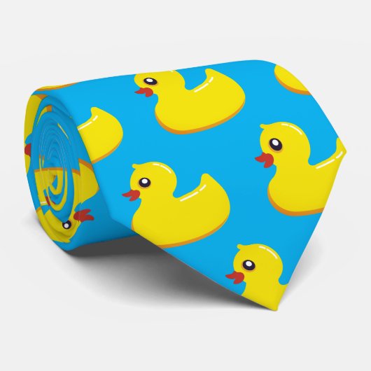 Cravate motif en caoutchouc jaune (Roulé)