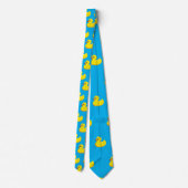 Cravate motif en caoutchouc jaune (Dos)