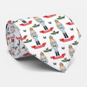 Cravate Motif en carrelage de noix de Noël festif (Roulé)