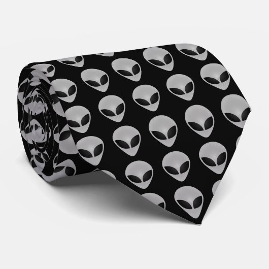 Cravate Motif en chef Alien (Roulé)