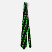 Cravate Motif en chef de l'Alien vert (Devant)