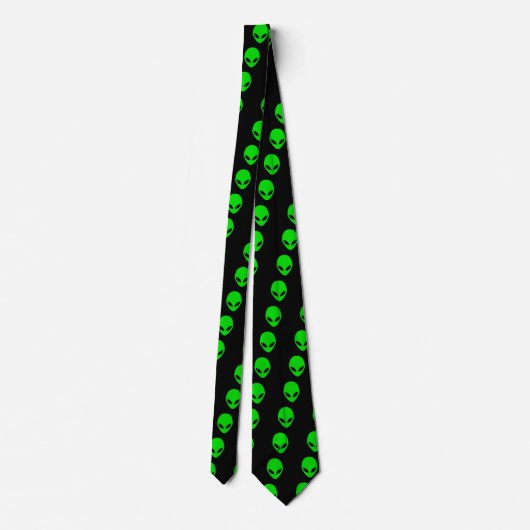 Cravate Motif en chef de l'Alien vert (Dos)