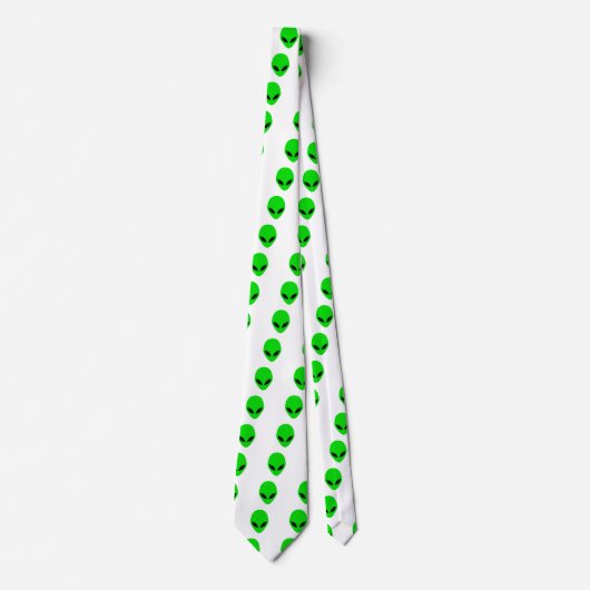 Cravate Motif en chef de l'Alien vert (Devant)