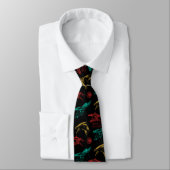 Cravate Motif en chef Dragon (Attaché)