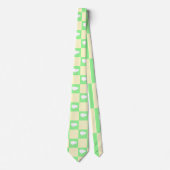 Cravate Motif en damier de Pâques avec blanc Chick Motif (Devant)