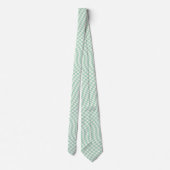 Cravate Motif en damier vert À damiers Pastel (Dos)