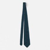 Cravate Motif en diamant bleu foncé rétro (Dos)