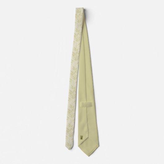 Cravate Motif en feuille de bambou - Style de mono (Dos)