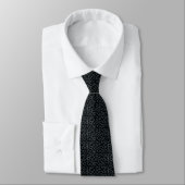 Cravate Motif en forme de cœur avec fond noir (Attaché)