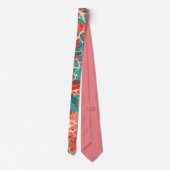Cravate Motif en marbre Boho, style boho asiatique (Dos)