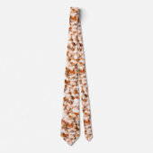 Cravate Motif en marbre Brown rouillé (Devant)