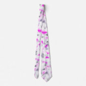 Cravate Motif en marbre rose gris et blanc (Dos)