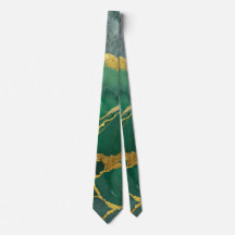 Motif en marbre vert avec or