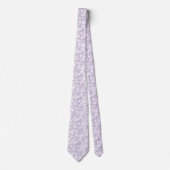 Cravate Motif en marbre (violet) (Devant)