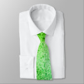 Cravate motif en pierre moucheté vert monochrome (Attaché)
