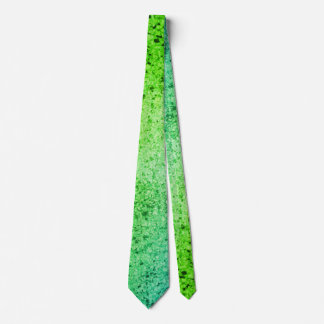 Cravate motif en pierre moucheté vert monochrome