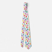 Cravate Motif enseignant Coloré (Dos)