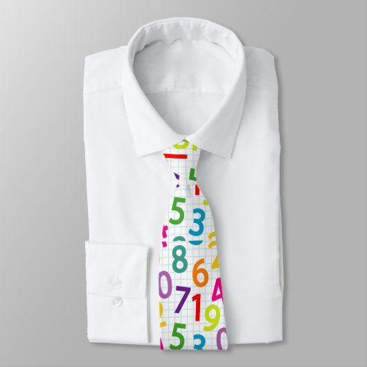 Cravate Motif enseignant Coloré (Attaché)