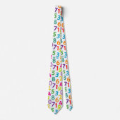 Cravate Motif enseignant Coloré (Devant)