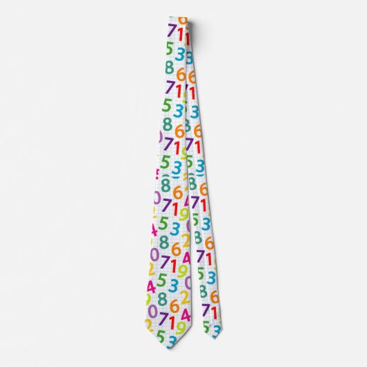 Cravate Motif enseignant Coloré (Devant)