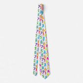 Cravate Motif enseignant Coloré (Dos)