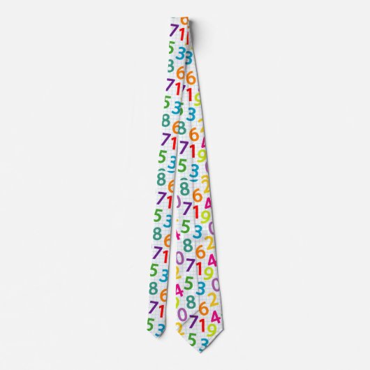 Cravate Motif enseignant Coloré (Dos)