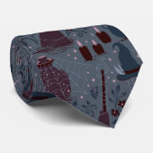 Cravate Motif ensorcelant de Halloween sous la lune (Roulé)