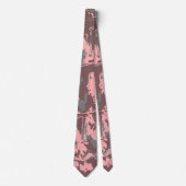 Cravate Motif exclusif Brown rose Abstrait (Devant)