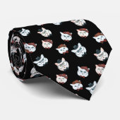 Cravate Motif Feline Gentlemen (Roulé)