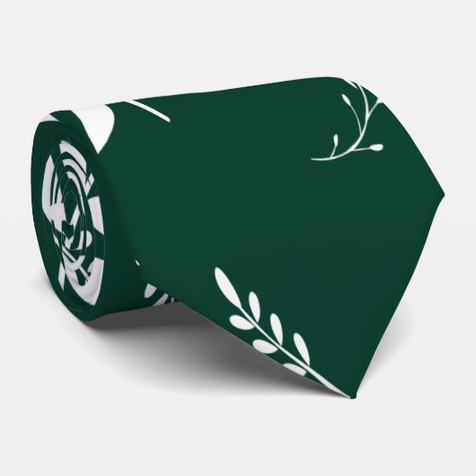 Cravate motif feuille (Roulé)