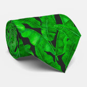 Cravate Motif feuille de banane (Roulé)