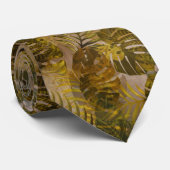 Cravate Motif Feuille terrien (Roulé)