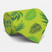 Cravate Motif Feuille tropical 12 (Roulé)