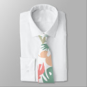 Cravate Motif feuille tropical sans couture (Attaché)